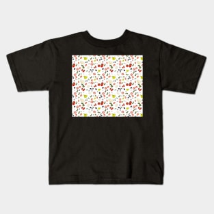 Typical Spanish breakfast pattern design Kids T-Shirt